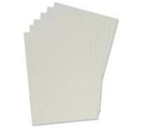Apex 65009 - Pack de 100 portadas cartulina imitación cuero A4, color blanco