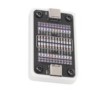 APGLSXY Cable de carga tipo C, placa de diagnóstico de 24 pines, comprobador de conectividades, dispositivo de prueba alimentado por batería, indicadores LED, cable base PCB