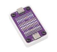 APGLSXY Cable de carga tipo C, placa de diagnóstico de 24 pines, comprobador de conectividades, dispositivo de prueba alimentado por batería, indicadores LED, cable base PCB