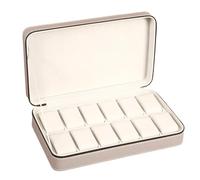 APGLSXY Caja expositora de accesorios con 12 ranuras para reloj, cojines interiores suaves y parte superior transparente para pulseras, piezas pequeñas y relojes
