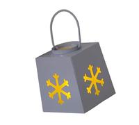 APGLSXY Luz LED de hierro con asa de transporte, luz nocturna de Navidad, adorno de escritorio para repisas, estantería, porche, lámpara colgante de hierro