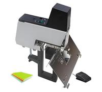 Apilador eléctrico de dos modos para encuadernación de sillín, presión ajustable de 1 a 9, control de pedal, hasta 100 mm de grosor de papel