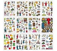 APLI 100630 - Pack de 12 bolsas de pegatinas temáticas.