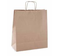 Apli 101645 - bolsa kraft marrón asa retorcida 250x110x310 mm en paqu
