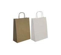 APLI Bolsa Kraft 101649 25 x 11 x 31 cm blanco 50 u.