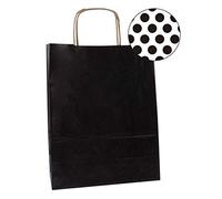 APLI 101840 - Bolsa Kraft 25 x 11 x 31 cm color negro 50 u.