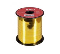 APLI 101933 Cinta Regalo Metalizada, Oro, 7 mm x 250 m
