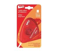 APLI 10966 - Aplicador Adhesivo Doble Cara Permanente de 10 m | Aplicación Rápida, Limpia y Precisa con Cinta Precortada, Adhesivo Extrafuerte y Libre de Ácido.