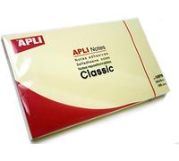 APLI 10976 - Notas adhesivas CLASSIC 125 x 75 mm bloc de 100 hojas color amarillo