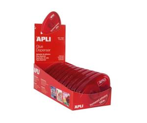 APLI 11037 - Adhesivo Roller Permanente 8 mm x 10 m | Aplicación Limpia y Precisa con Cinta Adhesiva Permanente de Larga Duración.