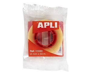 APLI 11330 - Cinta adhesiva celo transparente 12 mm x 33 m