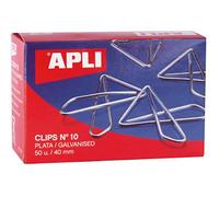 APLI Clips mariposa galvanizados 11914 nº 10 40 mm - 50 clips