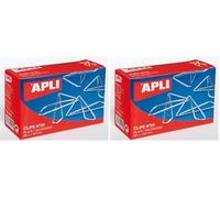 APLI 11915 - Clips mariposa galvanizados nº 20 60 mm, 25 clips (Paquete de 2)