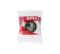 APLI - 12533 cinta adhesiva 33 m Transparente 12533