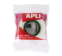 APLI 12533 - Cinta adhesiva invisible (19 mm x 33 m)