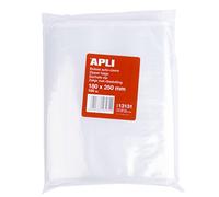 APLI 13131 - Pack de 100 bolsas de plástico con autocierre, 180 x 250 mm