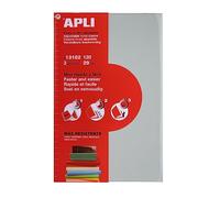 APLI 13182 - Forro de libros con solapa ajustable de PVC. Medida 290 mm, 120 µ. Pack de 3 u.