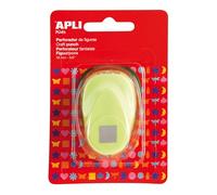 APLI 13627 Perforadora Papel Cuadrado, Verde, 16 Mm
