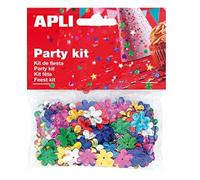 APLI 13818 - Bolsa confeti flores colores 13 mm 14g