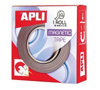 APLI Cinta adhesiva magnética 13830 19 mm x 1 m Negra