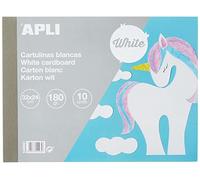APLI 14484 - Bloc de cartulinas Blancas 32 x 24 cm 10 Hojas