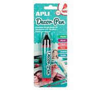 APLI 15007 - Rotulador DECORPEN 3D, Color Rojo Pearl
