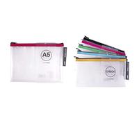 APLI 17384 - Bolsa Zipper Bag A5, 1 unidad, colores surtidos + 17383 - Bolsa Zipper Bag Check