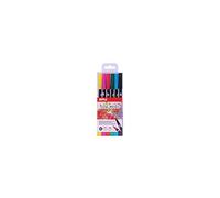 APLI 18062 - Pack de 6 rotuladores acuarelables en colores clásicos, de doble punta (redonda de 1 mm y pincel de 1-4 mm)