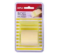 Apli 18190-rollo dispensador de nota adhesiva 50 mm x 8 m color amaril