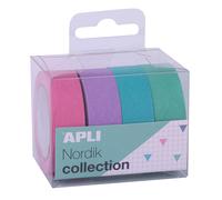 Apli - 18816 - pack cintas adhesivas decorativas- papel tipo washi tap