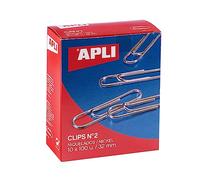 APLI 19659 - pack de clips galvanizados nº2 32 mm - 1000 unidades.