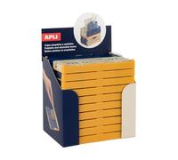 APLI 20234 - Pack de 10 cajas pequeñas plegables y apilables para ordenar y decorar espacios de casa |tamaño 140x60x105mm|tricolor de base mostaza