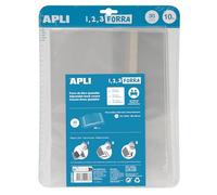 APLI 20283 - Pack de 10 Forros Ajustables PP 30 x 53 cm, 75 µ