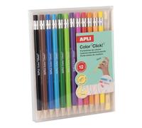 APLI 20546 - Portaminas de colores Color Click con recambios