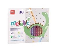 APLI 20627 - Rotuladores Metallic, 18 Rotuladores Metalizados