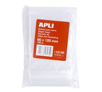 APLI Bolsas de plástico con autocierre 13135 – 80 x 120 mm – Pack 100 unidades multicolor