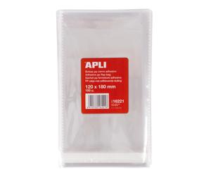 Apli bolsas polipropileno transparente con cierre adhesivo - tamaño 1