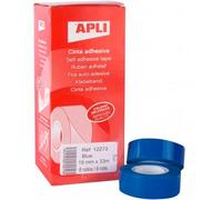 Apli cinta adhesiva silenciosa rollo 19mm x 33m pp caja 8u azul