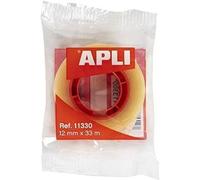 Apli Cinta adhesiva transparente 12 mm x 33 m