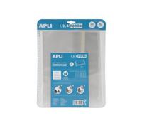 APLI · Forro de Libros con Solapa Ajustable · PP 300mm · Pack 5 Unidades