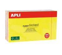 Apli funny bloc de 400 notas adhesivas reposicionables 125x75mm - 4 co