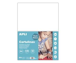 Apli - juego de 3 fundas de cartolina de bricolaje, 180 g, a4, 50 f, c