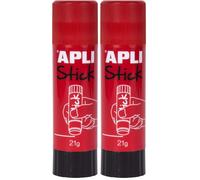 APLI Kids 12146 Pegamento de barra, Rojo, 21 g (Paquete de 2)