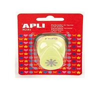 APLI Kids 13067 - Perforadora Taladro Fantasía Flor Verde, 16 Mm