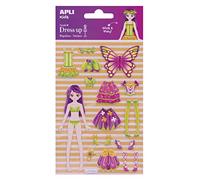 APLI Kids 17603 - Pegatinas Dress up 3D Annie 1 hoja