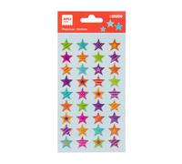 APLI Kids 20206 - Pegatinas Estrellas glitter; 1 hoja con stickers de adhesivo permanente. Ideales para Scrapbooking, decoración o DIY