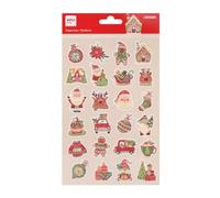 APLI Kids 20220 - Pegatinas Navidad - para decorar, modelo Chritsmas- Adhesivo permanente. Ideales para Scrapbooking, decoración Navideña o DIY