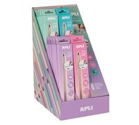 APLI Lápiz Infinito Nordik 20 Packs 4 Colores Pastel con Mina HB y Tapón