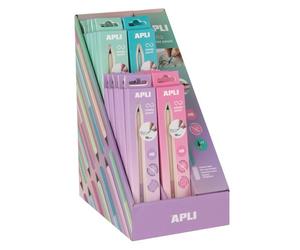 APLI Lápiz Infinito Nordik 20 Packs 4 Colores Pastel con Mina HB y Tapón