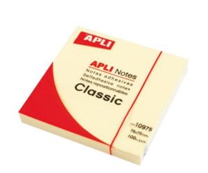 Apli Notas adhesivas amarillas (75x75mm) - 100 hojas